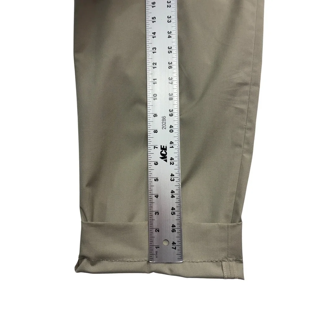 Brooks Brothers Brookspoplin 48R 43x39 Tan Cotton 2pc Pant Suit Flat Front Mens